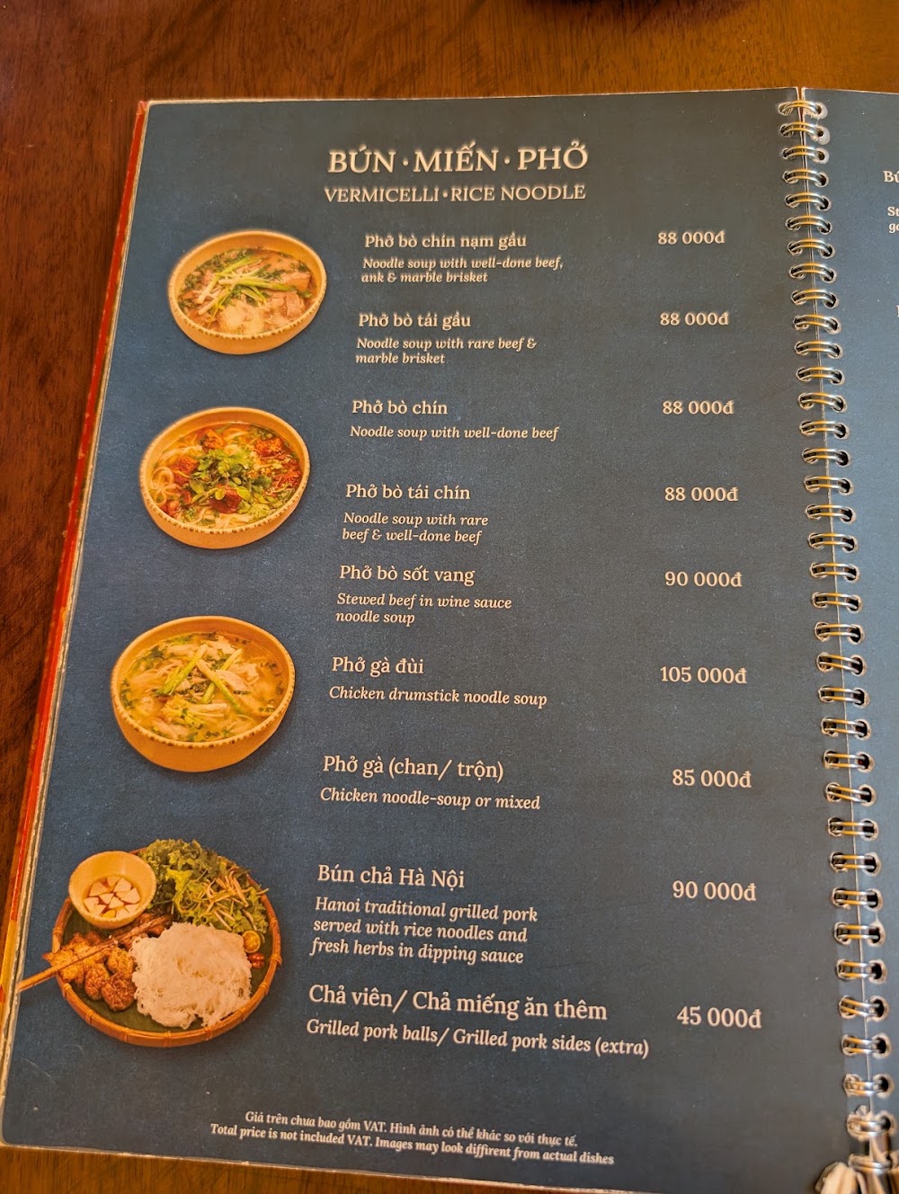 Quán Ăn Ngon – Menu của quán