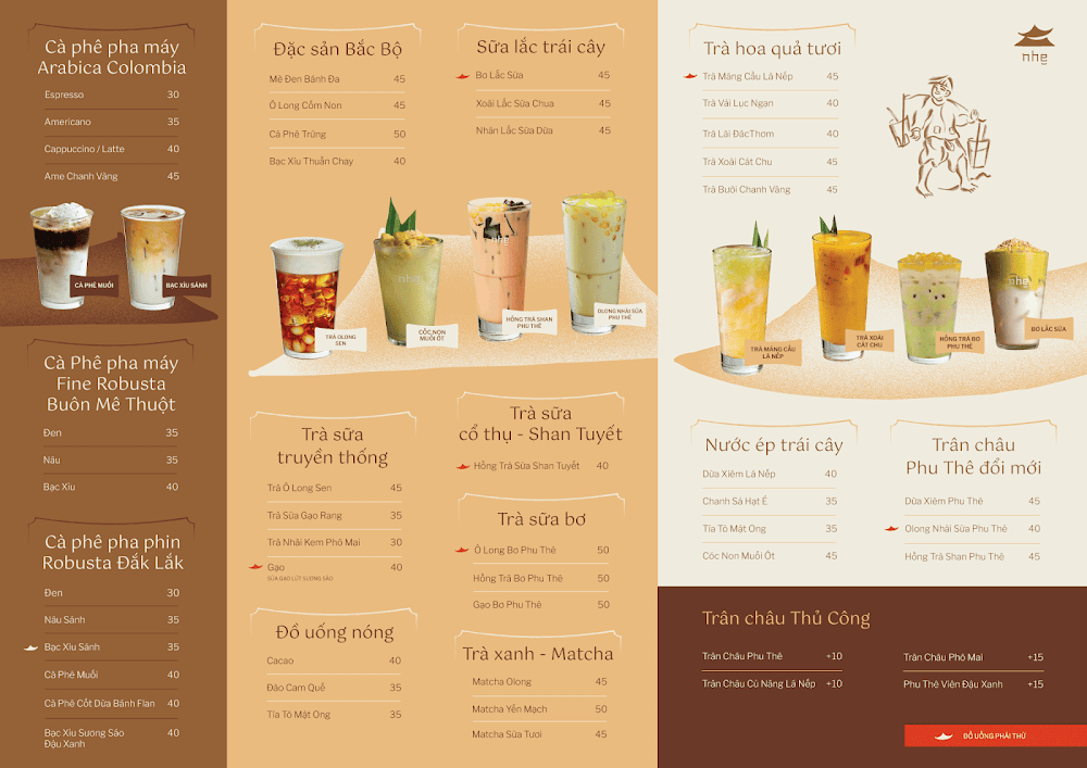 nhẹ cafe - Kinh Bắc Flagship – Menu của quán