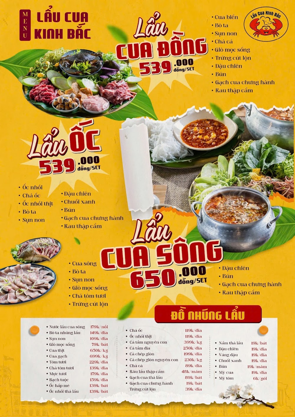 Nhà Hàng Lẩu Cua Kinh Bắc