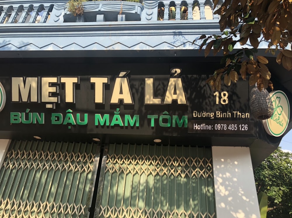 Mẹt Tá Lả bún đậu mắm tôm