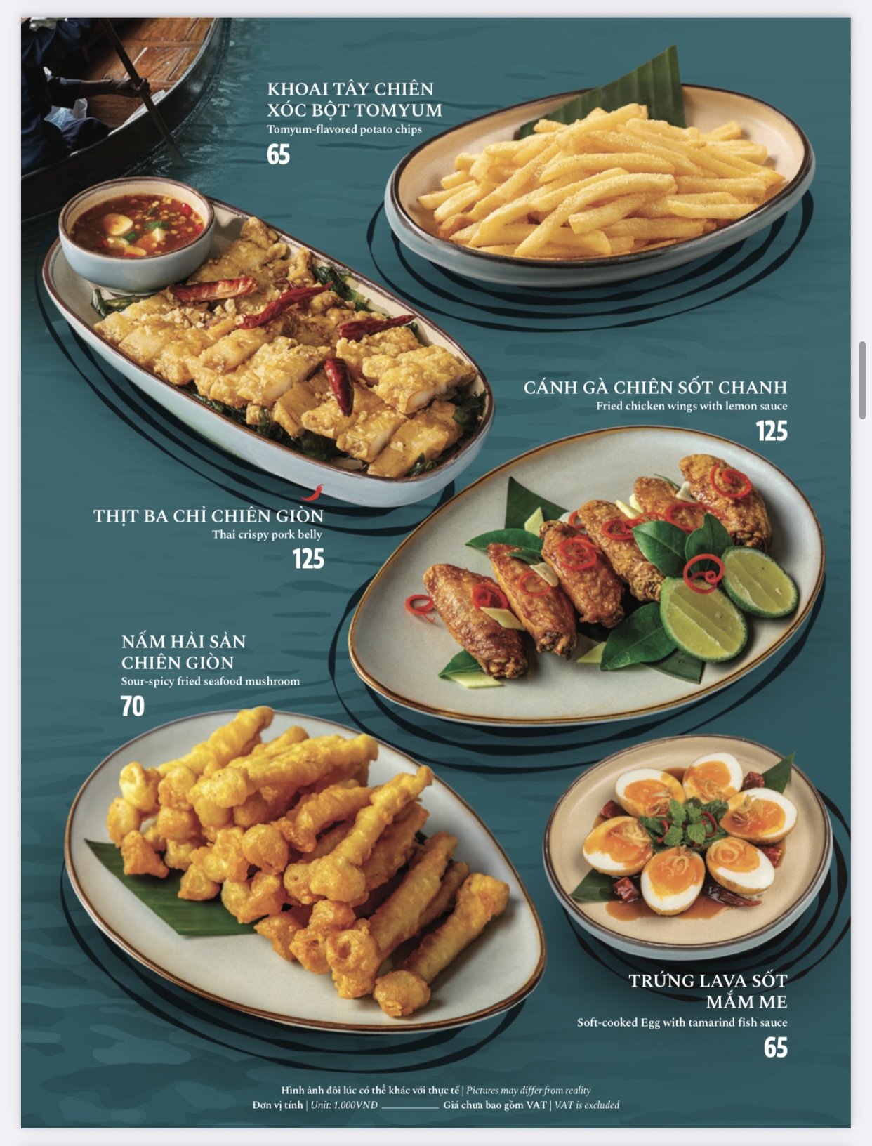 Khrua Baan Thai – 358 Thái Hà – Menu của quán