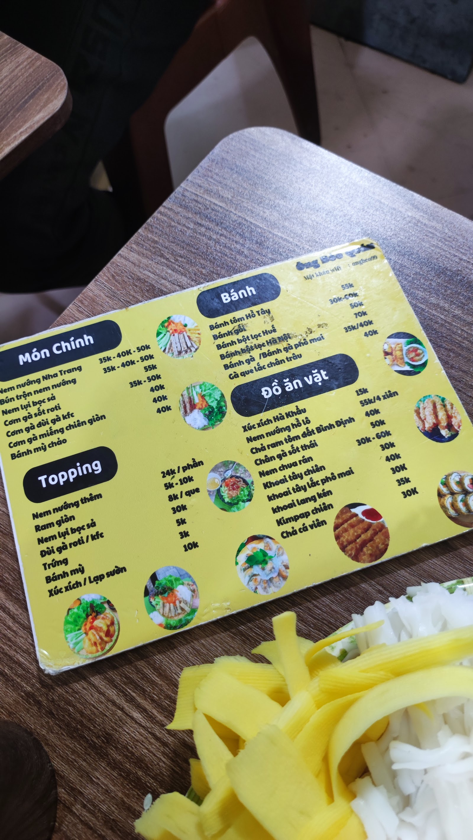 Nem nướng Nha Trang - Ông Béo – Menu của quán
