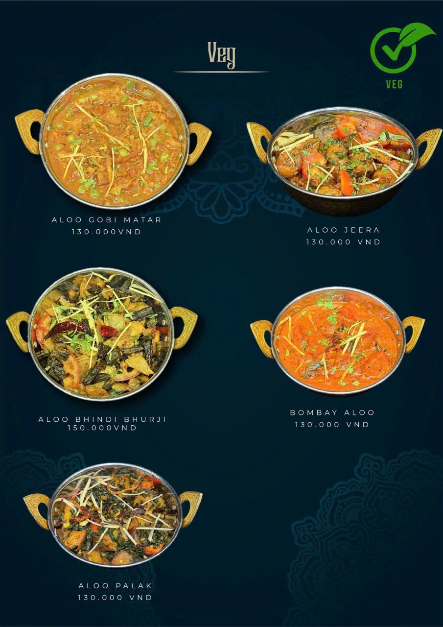 Nhà hàng Red Chilli – Menu của quán