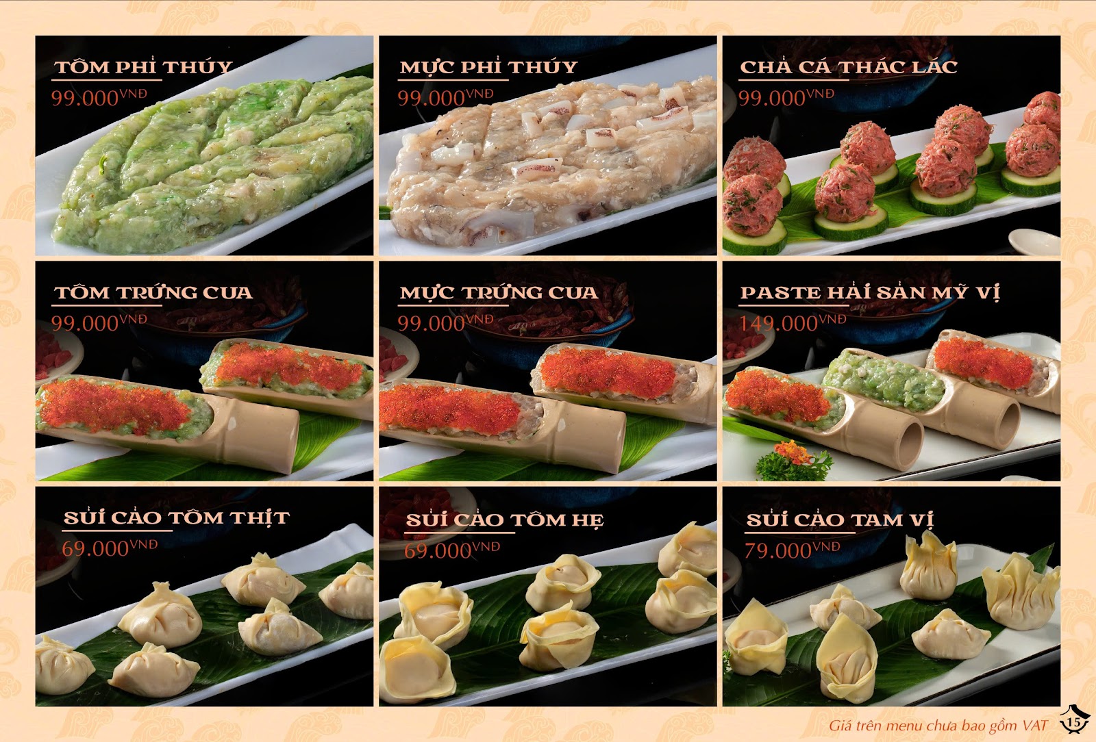 Tian Long - Lẩu Bò Tươi Triều Châu - Vincom Phạm Ngọc Thạch – Menu của quán