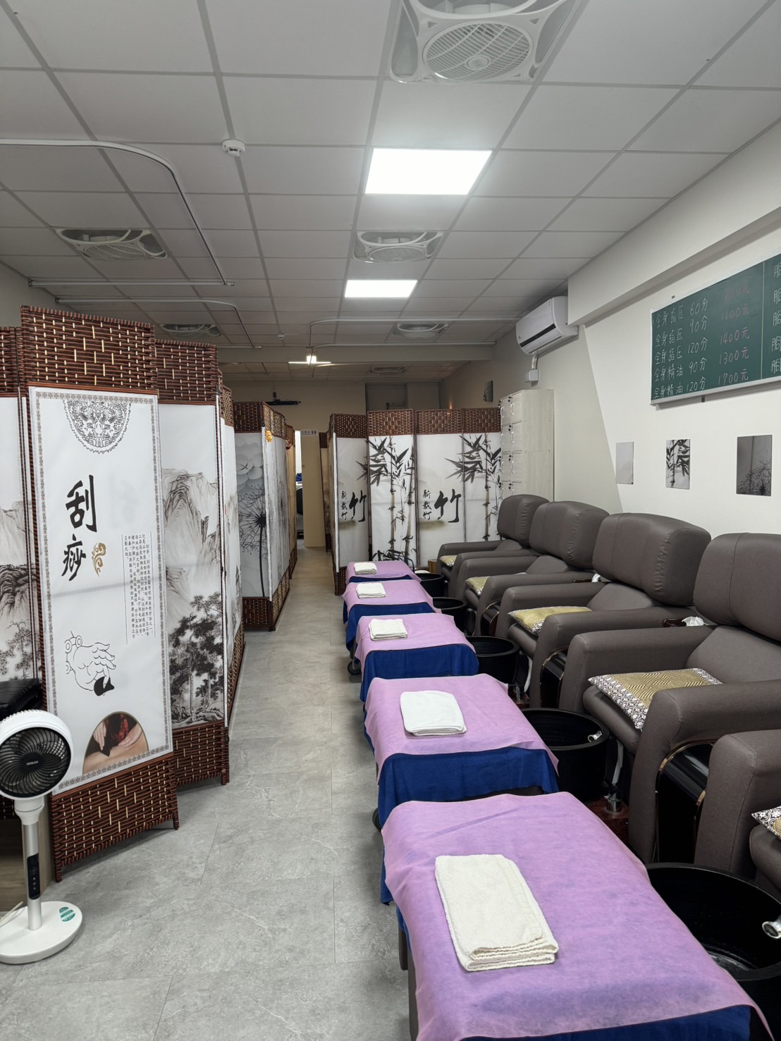 五心級足體養生館新莊按摩環境照